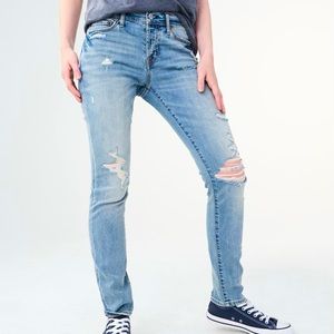 Aero Mens Slim Distressed Jeans Size 32/34